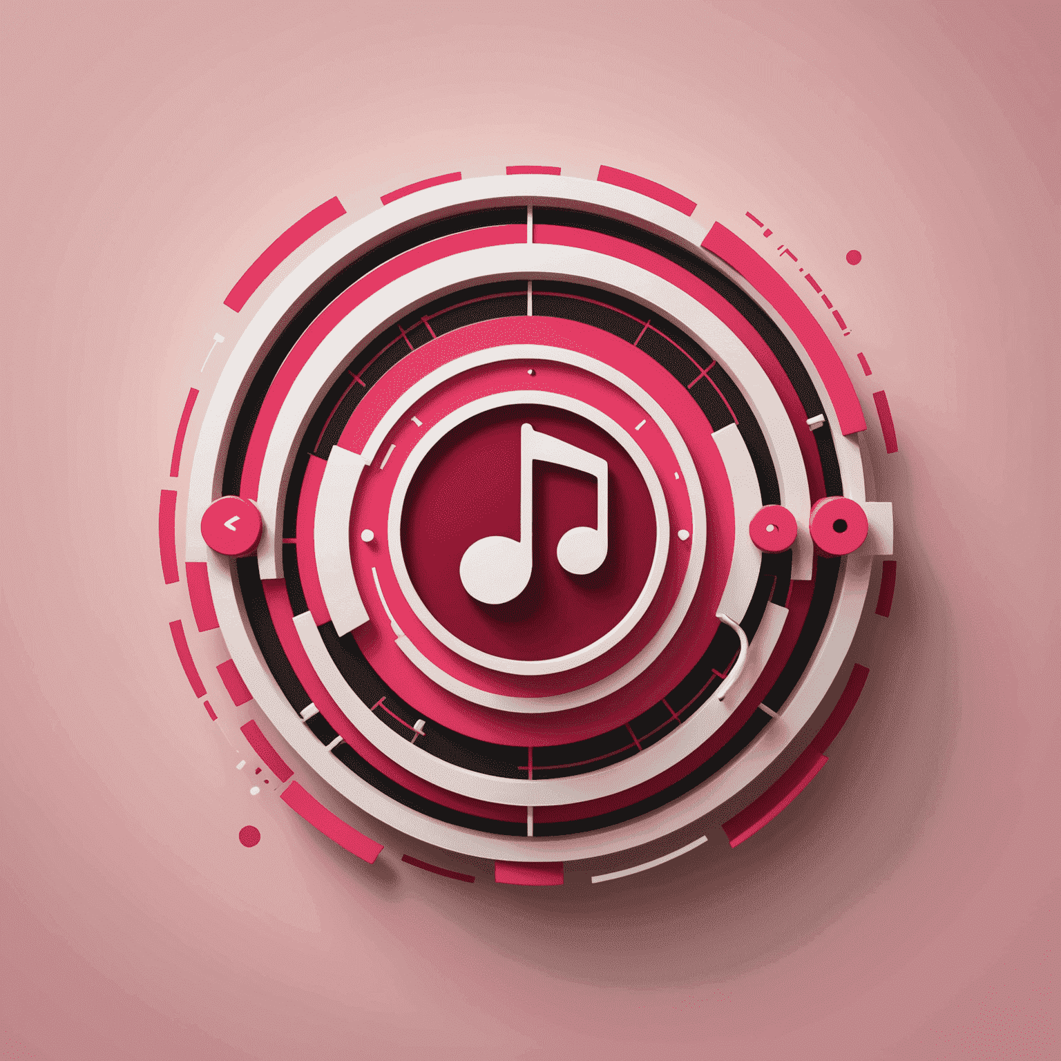 MobilAGM logo - A stylized representation of a music interface with red and pink elements