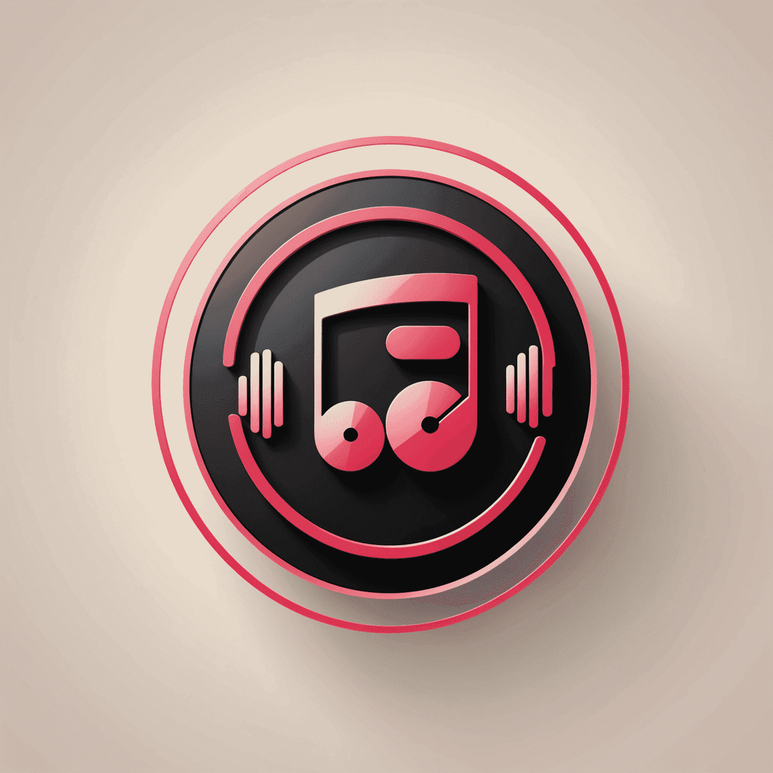 MobilAGM logo - A stylized representation of a music interface with red and pink elements